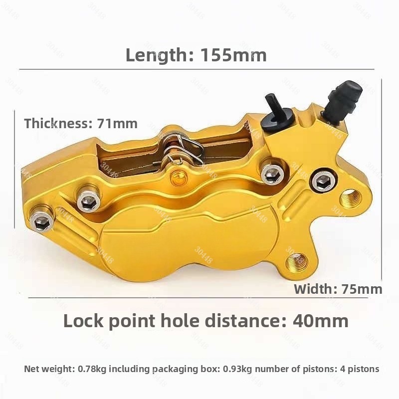 Pinça de freio de quatro pistã - Motorcycle Piston avaliação e preço